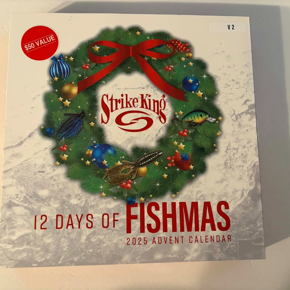Advent Calendar 12 Days of Fishmas Holiday Fishing Lures $50 Value New!